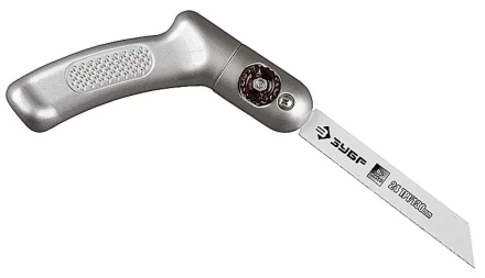 Ножовка ЗУБР &quot;ЭКСПЕРТ&quot; &quot;ТРАНСФОРМЕР&quot; универсал складная многопозицион, с биметаллическим полотном шаг 1мм, 24TPI, 130мм 4-15187 купить в Муравленко