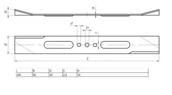 Нож для газонокосилки KRONWERK EGC-1500 370х45х2,5мм KRONWERK 96337 купить в Муравленко