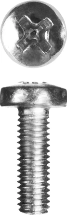 Винт ЗУБР &quot;МАСТЕР&quot; DIN 7985, класс прочности 4.8, оцинкованный, M5x20мм, 5кг 303150-05-020 купить в Муравленко