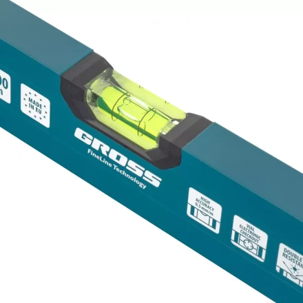 Уровень алюминиевый 1500 мм 2 глазка Handwerker Gross 33905 купить в Муравленко