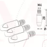 Наконечник к гор п/а M6 d 0,8 мм L28 тело 8 Cu-Cr-Zr Aurora купить в Муравленко