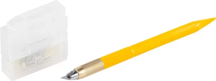 Нож OLFA &quot;Utility Models&quot; перовой дизайнерский, для точных работ, рукоятка с мини шпателем, 5 лезвий, 4мм OL-AK-5 купить в Муравленко