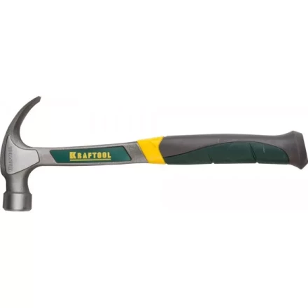 Молоток-гвоздодер, KRAFTOOL 20270, цельнометаллический, 560г 20270 купить в Муравленко
