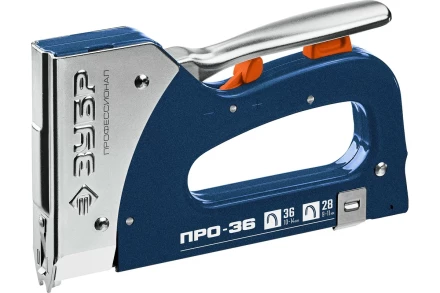 ЗУБР Про-36, тип 36 (L) калибр 20GA (10 - 14 мм)/28, кабельный рессорный степлер, Профессионал (31580) купить в Муравленко