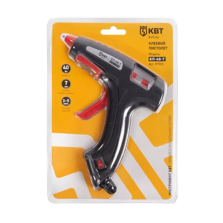 Пистолет клеевой КВТ КП-40-7 40 Вт,  стержня 7 мм (87965) купить в Муравленко