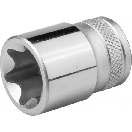 Торцовая головка KRAFTOOL &quot;INDUSTRIE QUALITAT&quot;, Cr-V, внешний TORX, хромосатинированная, 1/2&quot;, Е 24 27810-24_z01 купить в Муравленко