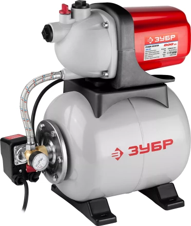 Станция насосная ЗУБР, пропускная способность 55л/мин, 800Вт ЗНАС-800 купить в Муравленко