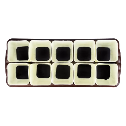 Набор для рассады Palisad 643451, поддон 444х185х82 мм, 10 горшочков по 460 мл. с выдвижным дном купить в Муравленко