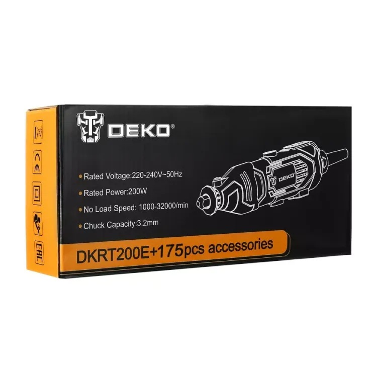Гравер электрический DEKO DKRT200E DEKO 175 tools, 063-1416 купить в Муравленко