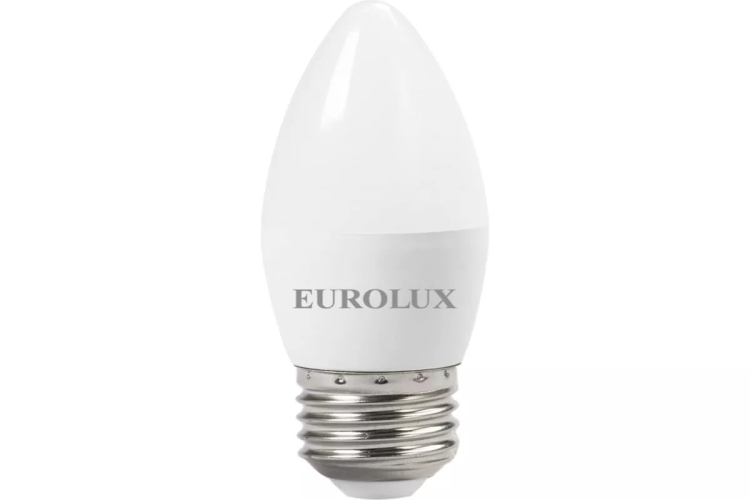 Лампа светодиодная EUROLUX LL-E-C37-6W-230-2,7K-E27 76/2/9 купить в Муравленко