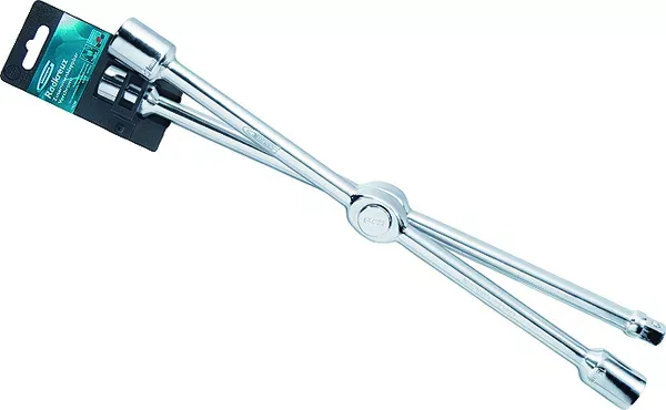 Ключ-крест баллонный складной 17,19,21mm и 1/2" 406мм хромир. Gross 14250 купить в Муравленко