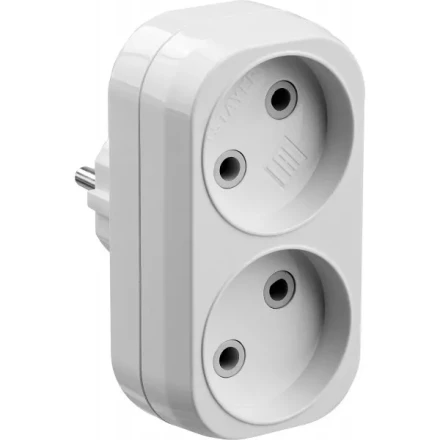 Разветвитель электрический MAXElectro, STAYER 55087-2, 2 гнезда, 10А/220В 55087-2 купить в Муравленко