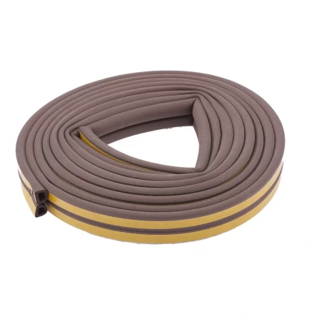 Уплотнитель 6 м профиль &quot;D&quot; коричневый СИБРТЕХ 93939 купить в Муравленко