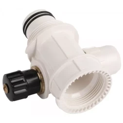 Коллектор ЗУБР "ШиреФит" сборный с вентилем"внутренняя резьба - штуцер с гайкой - штуцер с гайкой", 26мм-16мм-26мм 51517-26-16-26