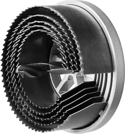 Пила сегментная наборная ЗУБР &quot;ЭКСПЕРТ&quot; по дереву, 5 полотен: 60-67-74-83-95х32 мм 29595-H5-32 купить в Муравленко