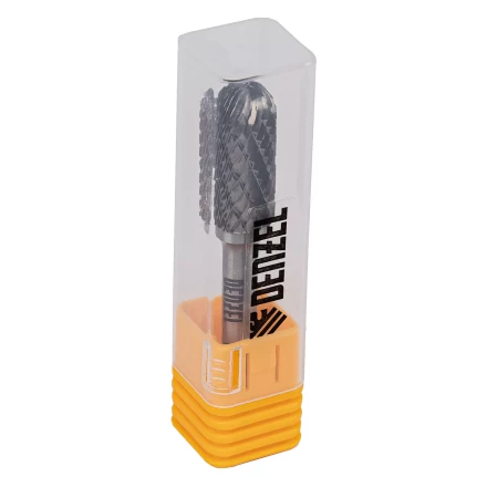 Борфреза по металлу твердосплавная Denzel, цилиндрическая закругленная, тип-С, 12 мм, 72019 купить в Муравленко