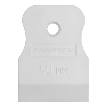 Шпатель, белая резина, 40 мм Россия Сибртех 85831 купить в Муравленко