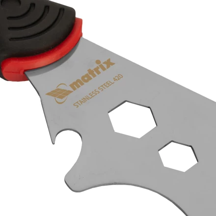 Шпатель-скребок многофункциональный 9 в 1 Matrix, нержавеющая сталь, 2-компонентная рукоятка, 85558 купить в Муравленко