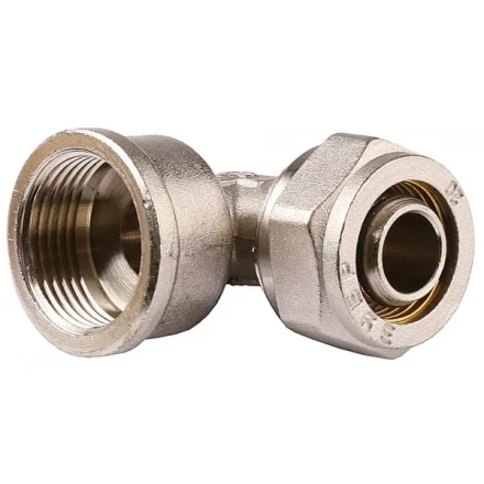 Уголок ЗУБР с внутренней резьбой, цанга-гайка, 3/4&quot;х20х2,0 мм, никель 51410-20-3/4 купить в Муравленко