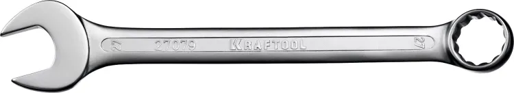 Ключ комбинированный KRAFTOOL, Cr-V, DIN 3113 27079-27 купить в Муравленко