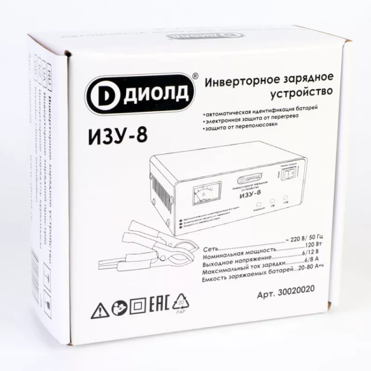 Инверторное зарядное устройство Диолд ИЗУ-8 купить в Муравленко