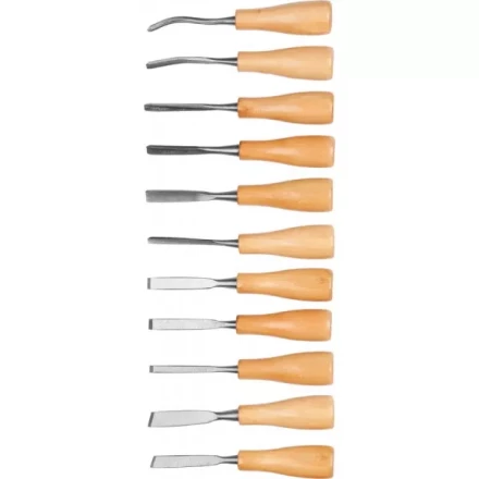 Набор DEXX: Стамески фигурные &quot;МИНИ&quot; с деревянной ручкой, 11шт 1834-H11_z01 купить в Муравленко