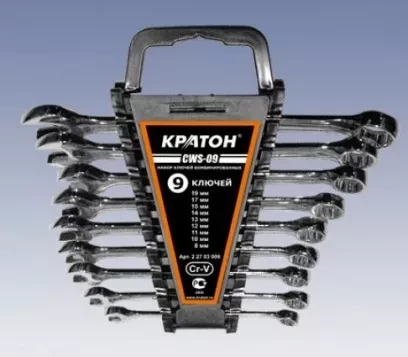 Набор ключей комбинированных Кратон CWS-09 9 пр. 2 27 03 009 купить в Муравленко
