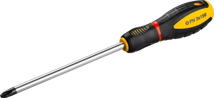 Отвертка STAYER &quot;PROFI&quot; &quot;PROTech&quot;, двухкомп рукоятка, намагниченная, Cr-Mo, PH3x150мм 25132-3-15_z02 купить в Муравленко