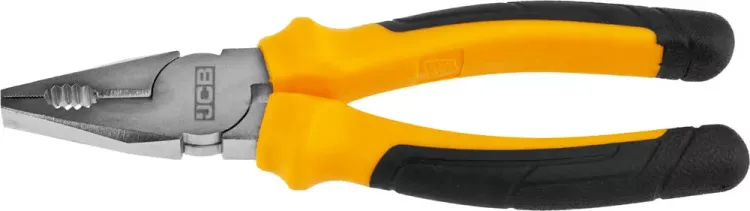Плоскогубцы JCB, хромированное покрытие, двухкомпонентная рукоятка, CrV cталь, 180мм JPL005 купить в Муравленко
