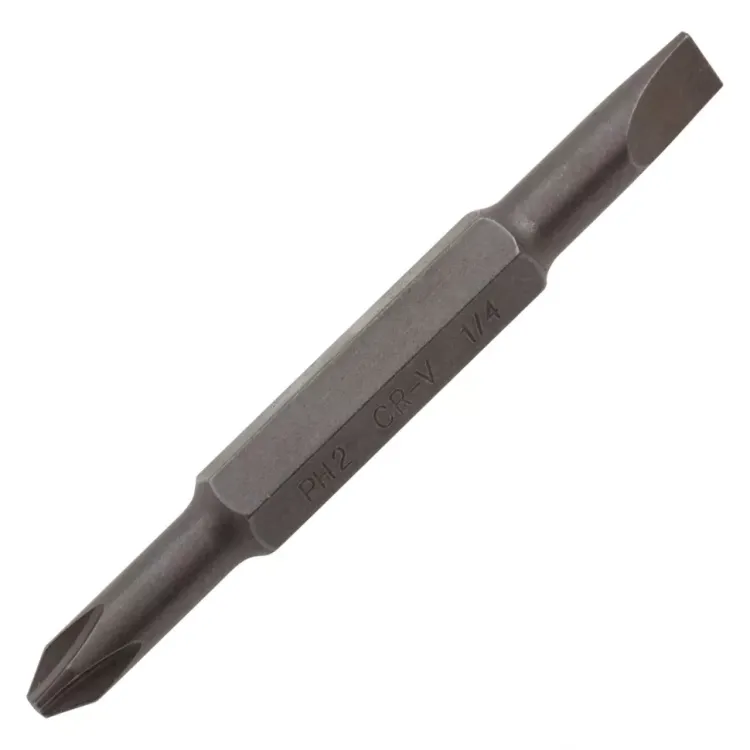 Отвертка комбинированная Denzel, SL3/16"-PH1, SL1/4"-PH2, 3-х компонентная рукоятка, 7713381 купить в Муравленко