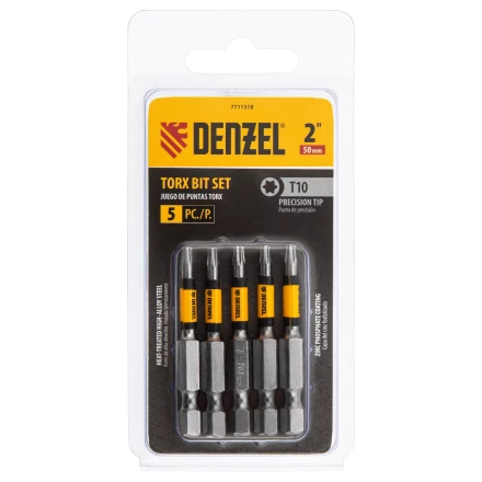 Бита T10x50, 5 шт. Denzel 7711318 купить в Муравленко