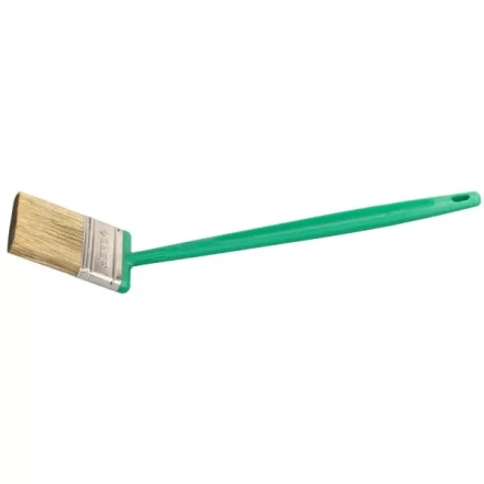 Кисть плоская ЗУБР ЭКСПЕРТ удлиненн 2в1 БСГ-62 быстросъем голова с перем углом, тип АКВА искусств щет, пласт ручка, 63мм 4-01062-063 купить в Муравленко