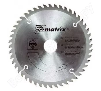 Пильный диск по дереву 255 х 32мм 72 зуба + кольцо 30/32  MATRIX  Professional 73243 купить в Муравленко