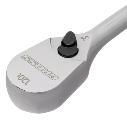 Ключ-трещотка 3/8&quot; Gross 14051, CrV, 120 зубьев, цельнометаллический, хром купить в Муравленко