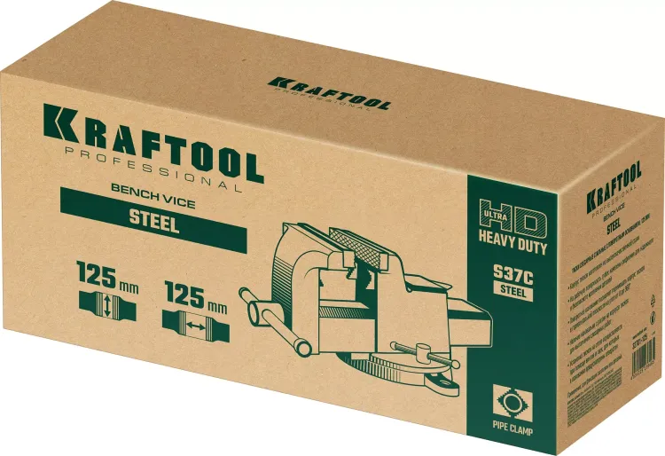 Тиски KRAFTOOL STEEL стальные 32701-125 купить в Муравленко