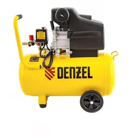 Компрессор воздушный, прямой привод DC1500/50, 1.5 кВт, 50 литров, 220 л/мин Denzel 58161 купить в Муравленко