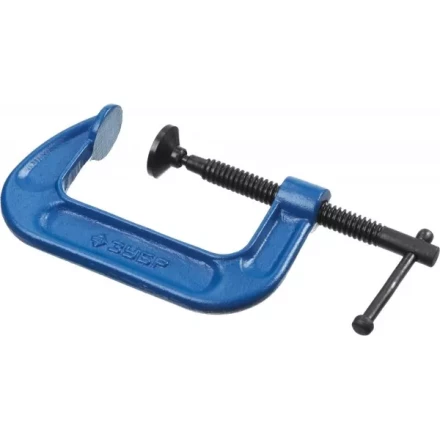 Струбцина  ЗУБР &quot;ПРОФЕССИОНАЛ&quot; тип &quot;G&quot;, корпус - ковкий чугун, 75мм 32245-075_z01 купить в Муравленко