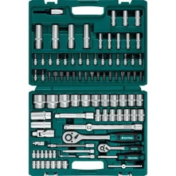 Набор KRAFTOOL "EXPERT QUALITAT": Торцовые головки, 1/2", 1/4", 94 предмета 27883-H95_z03