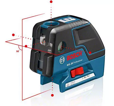 Нивелир лазерный BOSCH GCL 25 Prof +BS 150 проекция купить в Муравленко
