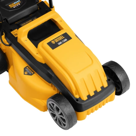 Газонокосилка электрическая GMC-1200, шир.,32см, 1200 Вт, 3 уров., травосб. 30 л// Denzel купить в Муравленко