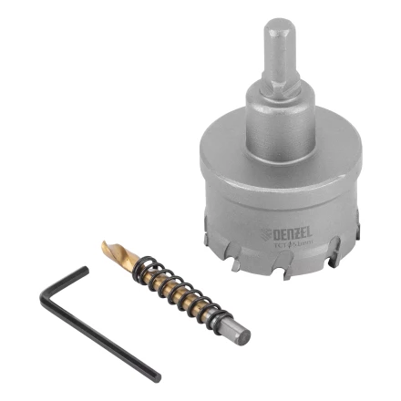 Коронка по металлу твердосплавная, 51 мм Denzel 724016 купить в Муравленко