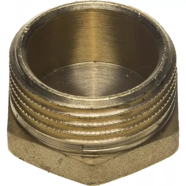 Заглушка GENERAL FITTINGS латунь, 6-ти гранная головка, наружная резьба, 1" 51098-S-1 купить в Муравленко