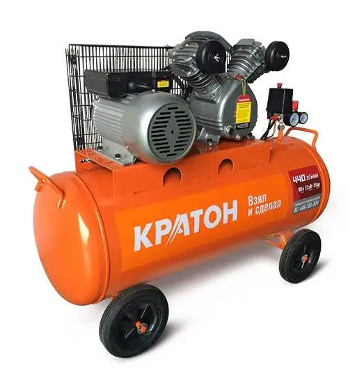 Компрессор масляный поршневой ременной Кратон AC-440-100-BDV 3 01 01 040 купить в Муравленко