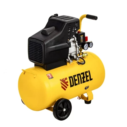 Компрессор воздушный прямой привод DC1700/50, 1.7 кВт, 50 литров, 260 л/мин Denzel 58164 купить в Муравленко