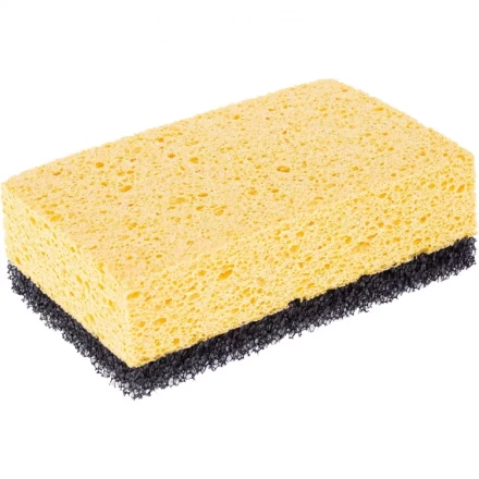 Губка целлюлозная комбинированная для удаления эпоксидной затирки 150x95x50 мм Сибртех 86838 купить в Муравленко