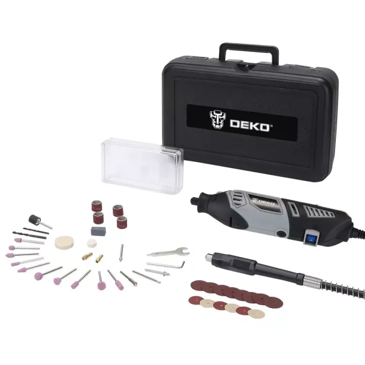 Гравер электрический цифровой DKRT350E-LCD 43 tools + case DEKO, 063-1413 купить в Муравленко