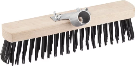 Щетка GRINDA &quot;EURO&quot; уличная без ручки, буковая колодка, мет щетина, с металлическим держателем для черенка, 30см 39196-30 купить в Муравленко
