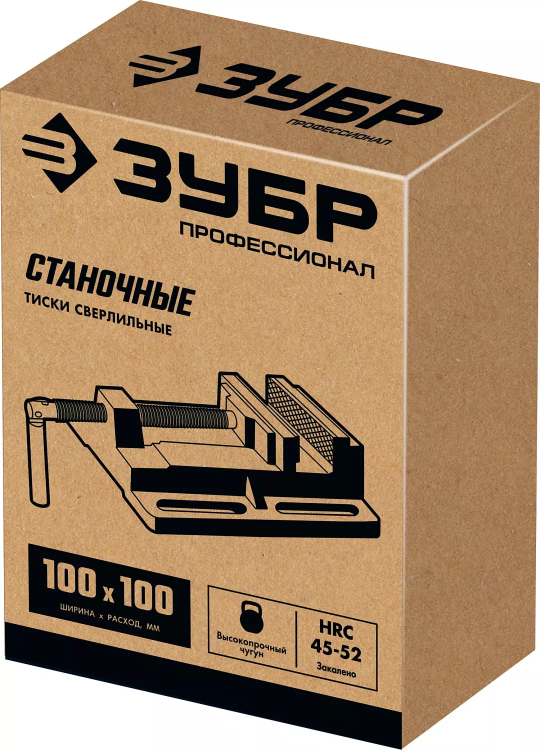ЗУБР 100 мм, станочные сверлильные тиски, Профессионал (32721) купить в Муравленко