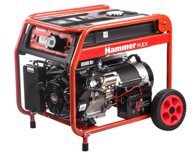 Бензоэлектростанция Hammer Flex GN7000ET с электрозапуском купить в Муравленко