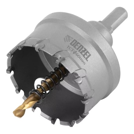 Коронка по металлу твердосплавная, 60 мм Denzel 724017 купить в Муравленко